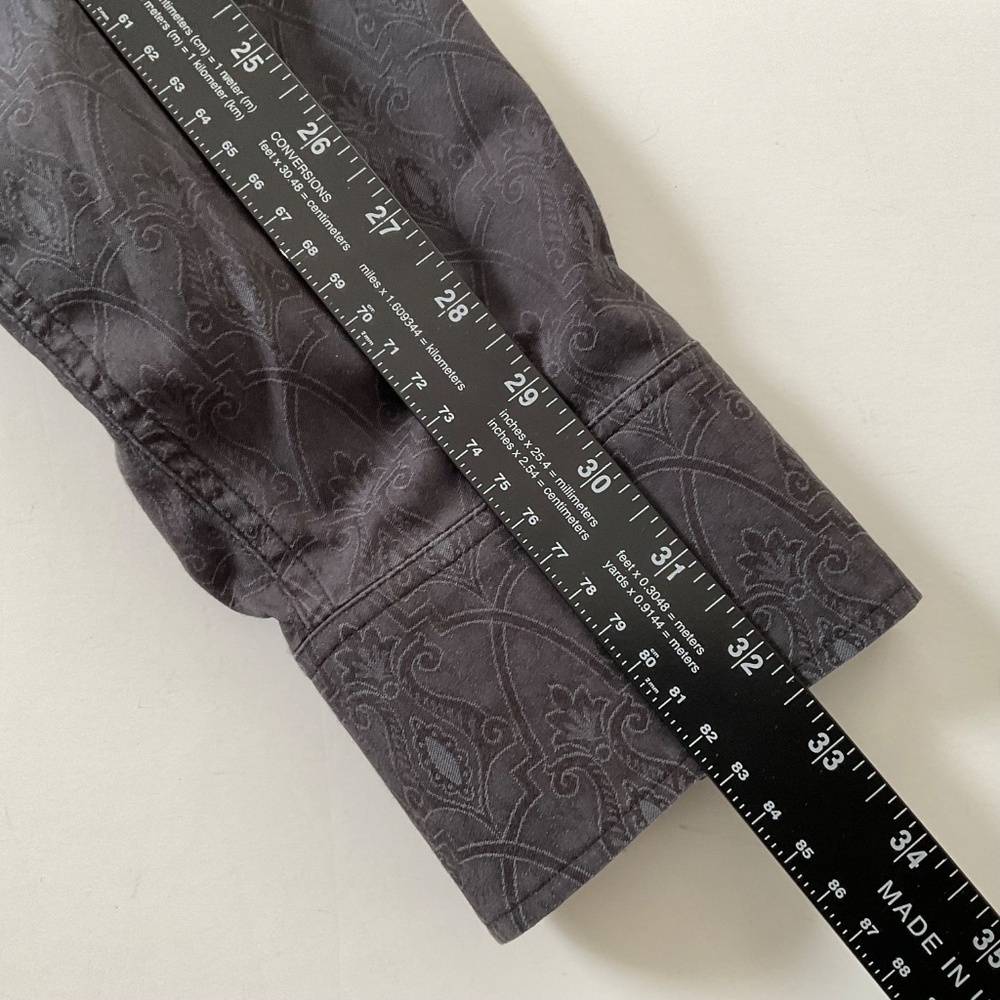 Robert Graham Mens Exclusive Button Down Shirt 2XL Black Renaissance Raphael - Picture 6 of 12